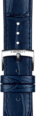 Кожена каишка Tissot T852.041.534 20mm, синьо, Quick Release