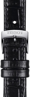 Черна кожена каишка Tissot T852.043.622