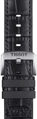 Черна кожена каишка Tissot T852.046.761