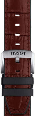 Кожена каишка Tissot T852.046.767 22mm, кафяв, Quick Release