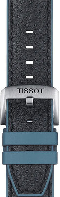 Черна кожена каишка Tissot T852.046.785