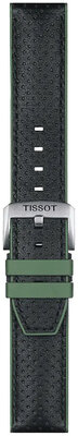 кожена каишка Tissot T852.046.787 22mm, черен, Quick Release