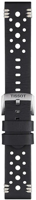 кожена каишка Tissot T852.046.810 22mm, черен, Quick Release