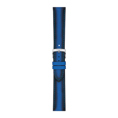 кожена каишка Tissot T852.046.840 20mm, син, Quick Release