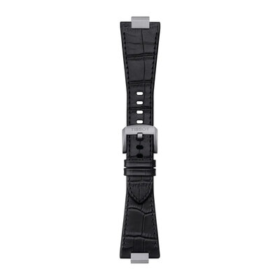 Кожена каишка Tissot T852.047.562 (за модел Tissot PRX 40mm), черна, Quick Release