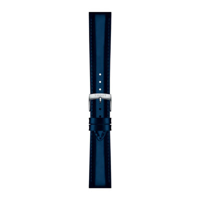 кожена каишка Tissot T852.048.150 18mm, син, Quick Release