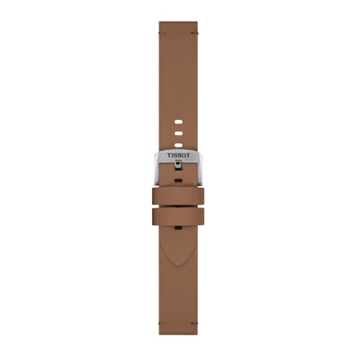 Кожена каишка Tissot T852.048.217 20mm, кафява, Quick Release