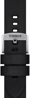 Черна кожена каишка Tissot T852.048.219
