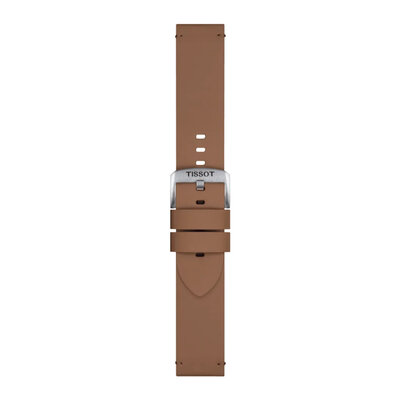 Кожена каишка Tissot T852.048.223 22mm, кафява, Quick Release