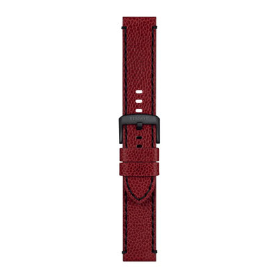 Кожена каишка Tissot T852.049.048 22mm, червена, Quick Release