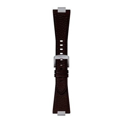 Кожена каишка Tissot T852.049.164 (за модел Tissot PRX 40mm), кафява, Quick Release