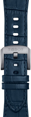 Синя кожена каишка Tissot T852.049.411 за Tissot PRX 42mm