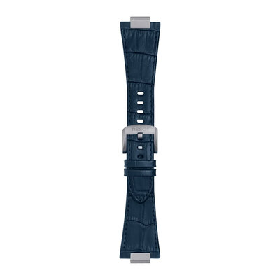 Кожена каишка Tissot T852.049.411 (за модел Tissot PRX 42mm), синя, Quick Release