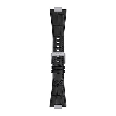 Кожена каишка Tissot T852.049.415 (за модел Tissot PRX 42mm), черна, Quick Release