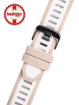 Силиконова каишка Ricardo Bormio 18mm, Beige, Quick Release