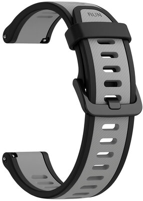 Силиконова каишка Ricardo 18mm (за Garmin Venu 2S, Vívoactive 4S, Forerunner 265S, Venu 3S и др.), черен V2, Quick Release