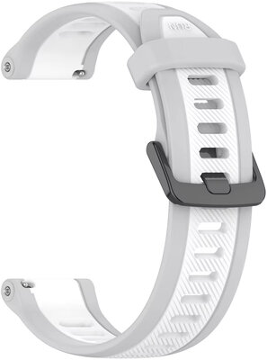 Силиконова каишка Ricardo 20 мм (Garmin Venu, Venu Sq, Venu Sq 2, Venu 2 plus и др.), сива, бързо освобождаване