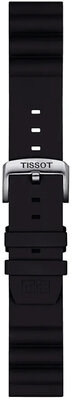силиконова каишка Tissot T852.047.179 22mm, черен, Quick Release