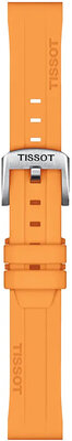 силиконова каишка Tissot T852.047.452 18mm, оранжев, Quick Release