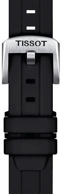 Черна силиконова каишка Tissot T852.047.455