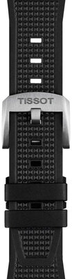 Черна силиконова каишка Tissot T852.048.462 за Tissot PRX 40mm