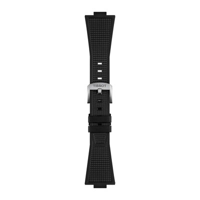 Силиконова каишка Tissot T852.048.462 (за модел Tissot PRX 40mm), черна, Quick Release