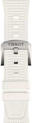 Бяла силиконова каишка Tissot T852.048.463 за Tissot PRX 40mm