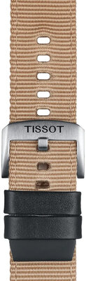 Бежова текстилна каишка Tissot T852.046.752