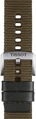 Текстилна каишка Tissot T852.046.756 22mm, зелен, Quick Release