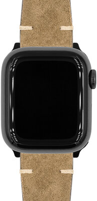 Кожена каишка Hirsch Serro L 05564070-2, кафяв, антилопска кожа, Limited Edition, дължина L, Quick Release