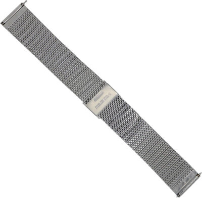 Верижка от неръждаема стомана Orient UM00P112J0 21mm (за модели RA-AC00 Bambino Version 6), верижка миланезе, сребърен