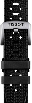 Каучукова каишка Tissot T852.049.628 20 мм, черна