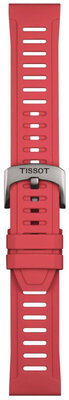 Силиконова каишка Tissot T852.049.243 21mm, червен, Quick Release