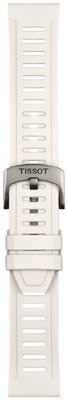 силиконова каишка Tissot T852.049.245 21mm, бяла, Quick Release