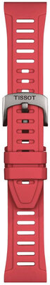 силиконова каишка Tissot T852.049.247 21mm, червена, размер XS, Quick Release