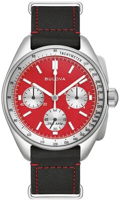 Bulova Lunar Pilot Quartz Chronograph 96K115 (+ резервна каишка)