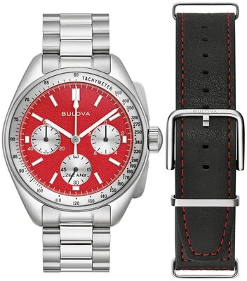 Bulova Lunar Pilot Quartz Chronograph 96K115 (+ резервна каишка)