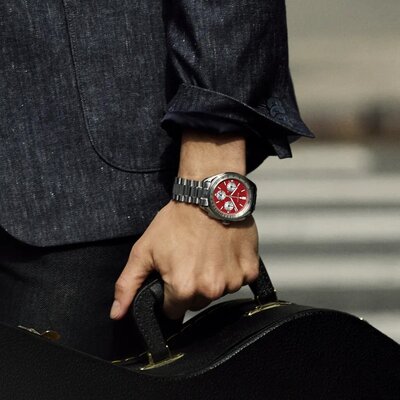 Bulova Lunar Pilot Quartz Chronograph 96K115 (+ резервна каишка)
