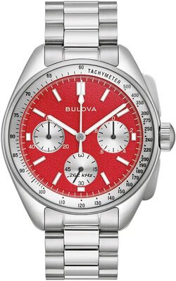 Bulova Lunar Pilot кварцов хронограф 96K115 (+ резервна каишка)