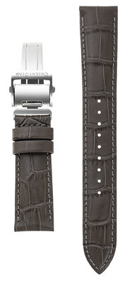 Кожена каишка Orient Star UL027018J0 21 мм (за модел RE-AV0B), кафява