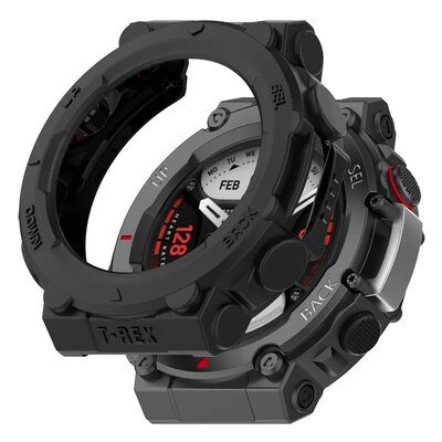 Защитен калъф (за Amazfit T-Rex 2), пластмасов, черен