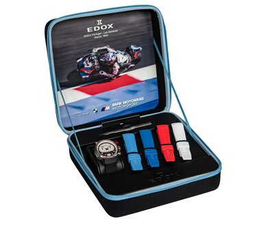 Edox Chronorally Chronograph 45 38003-tinrcanbr BMW Limited Edition 600pcs (+ 4 резервни ремъци)