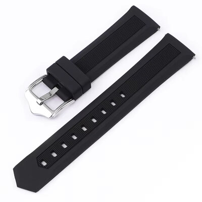 Силиконова каишка Ricardo Lucca, Quick Release, черна