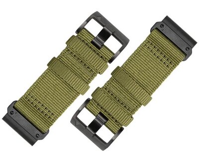 Текстилна каишка Ricardo 22mm (pro Garmin Fenix 8/7/6 (47mm), Epix 2 aj.), зелен, QuickFit