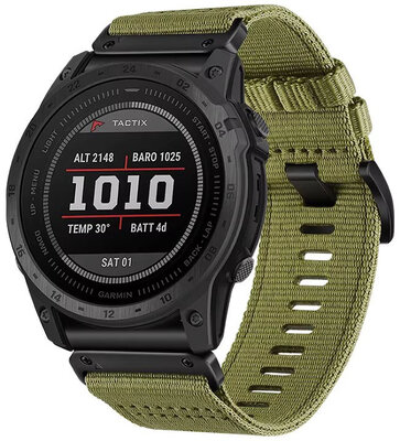 Текстилна каишка Ricardo 22 мм (за Garmin Fenix 8/7/6 (47 мм), Epix 2 и др.), зелена, QuickFit