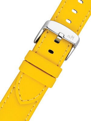 Кожена каишка Morellato Capri 5761D82.098 M, жълта, рециклиран материал