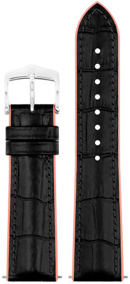 Кожена каишка Hirsch Andy M 0922328150-2, черна, телешка кожа/натурален каучук, дължина M, Quick Release