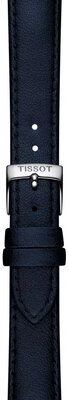 Кожена каишка Tissot T852.050.307 22 мм, синя, веган