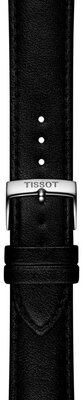 Кожена каишка Tissot T852.050.321 20 мм, черна, екокожа