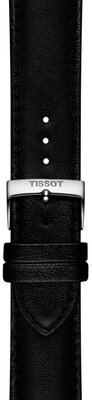 Кожена каишка Tissot T852.050.323 22 мм, черна, екокожа